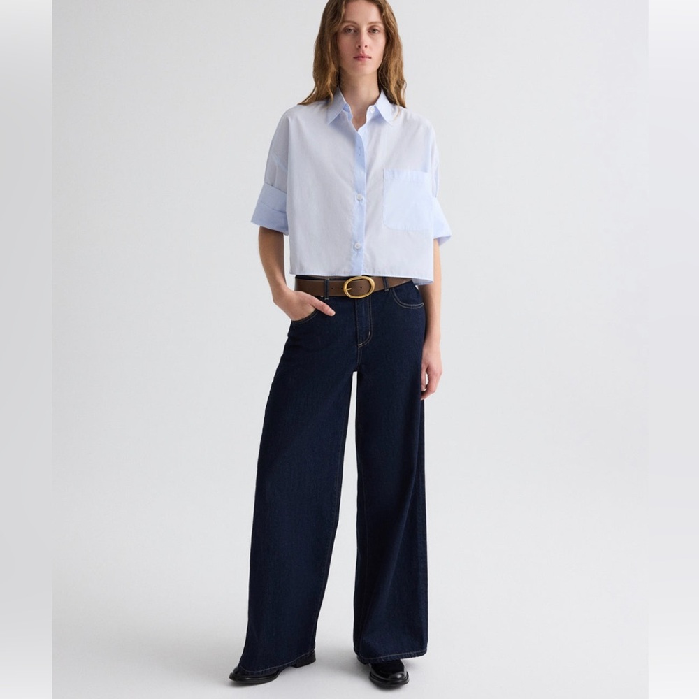 BNWT NEXT TWP EX SHIRT
IN SUPERFINE COTTON IN BABY BLUE